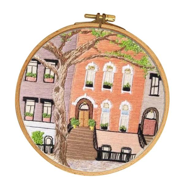 パターン手作りのクロスステッチ工芸品E002と1セット刺繍スターターキット