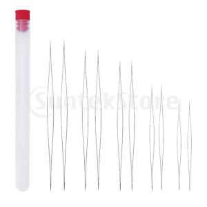 10個(5サイズ)ビッグアイビーズニードルシードビーズニードルイージースレッド