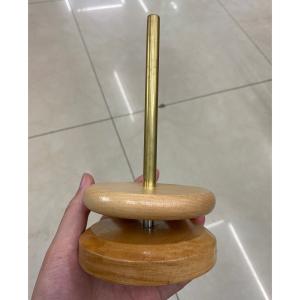 木製糸ボールホルダースピンドルミシン糸繊維かぎ針編みツールウールかせコードオーガナイザーリボン収納スタンド編み〓アクセサリーギフト