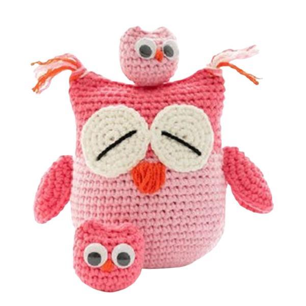 DIY DIY Owl  Crochet Kit Crocheting Craft , ピンク