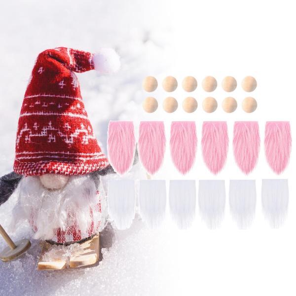 フェイクファー生地 Gnome Bear コスチューム 服 コスプレ クリスマス ホリデー ピンク ...