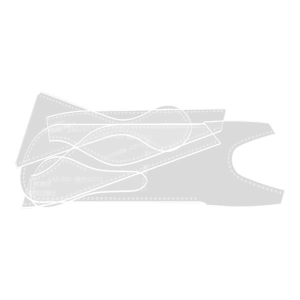 レザークラフト 型紙 アクリル用品 ステンシル レザークラフト メガネケース 裁縫用