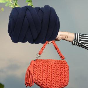 分厚いウール糸 DIY 充填ジャンボ管状糸織り...の詳細画像2