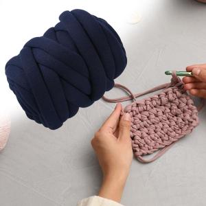 分厚いウール糸 DIY 充填ジャンボ管状糸織り...の詳細画像3