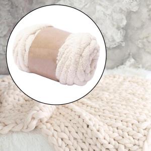 太い分厚い糸手編み DIY 重量糸スロー敷物作...の詳細画像5