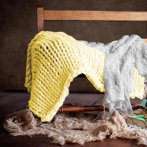 太い分厚い糸手編み DIY 重量糸スローラグ作...の詳細画像5