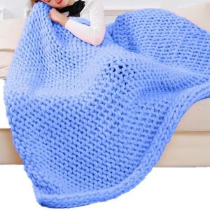 太い分厚い糸手編み DIY 重量糸スローラグ作...の詳細画像2