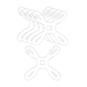 5x 刺繍フロスボビンセットワインダーアクリル刺繍糸カードクリアスプール糸オーガナイザーニットクラフトツール｜stk-shop