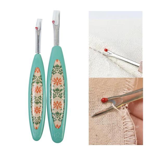 2 個糸リムーバー多機能実用軽量シームリムーバー裁縫ハンディステッチリッパーかぎ針編み刺繍用 , B