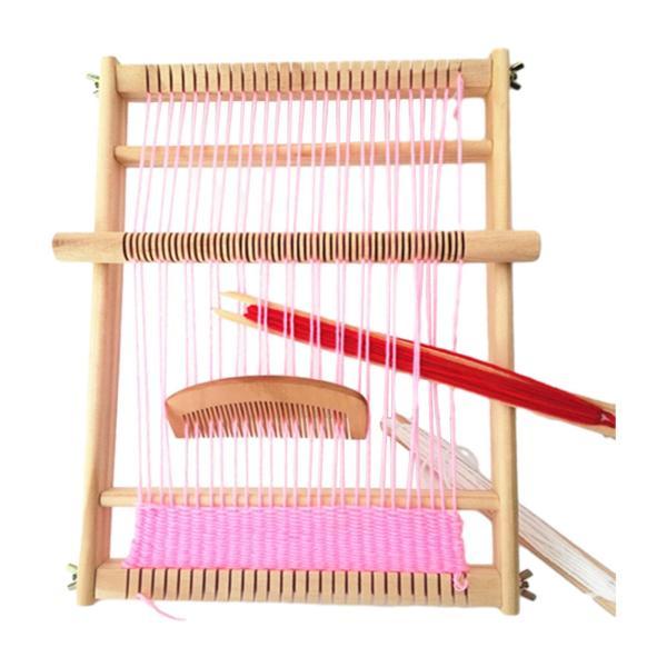 織機キット タペストリー織機 DIY 織物 木製ギフト 編み物ツール 手芸織機 知育玩具 子供 初心...
