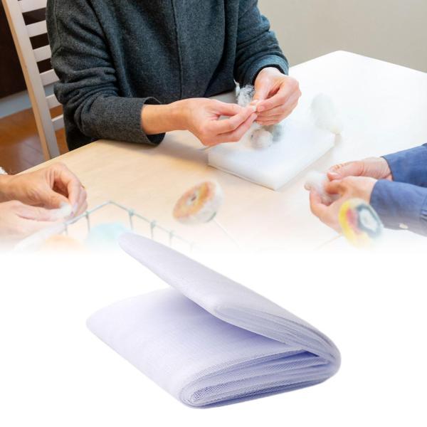 羊毛糸ロービング ウェットフェルトネット 羊毛フェルト 初心者向けガーゼ 羊毛フェルト