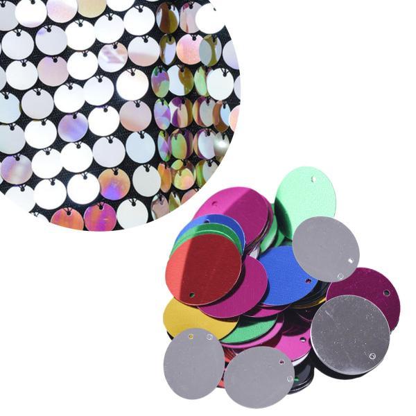 85x 20 ミリメートルフラットラウンドルーススパンコール DIY 装飾ニットアートクラフトアップ...