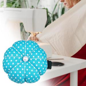 リストピンクッション 耐久性のあるピンホルダー キルティング 手芸 縫製用品用 レイクブルー｜stk-shop