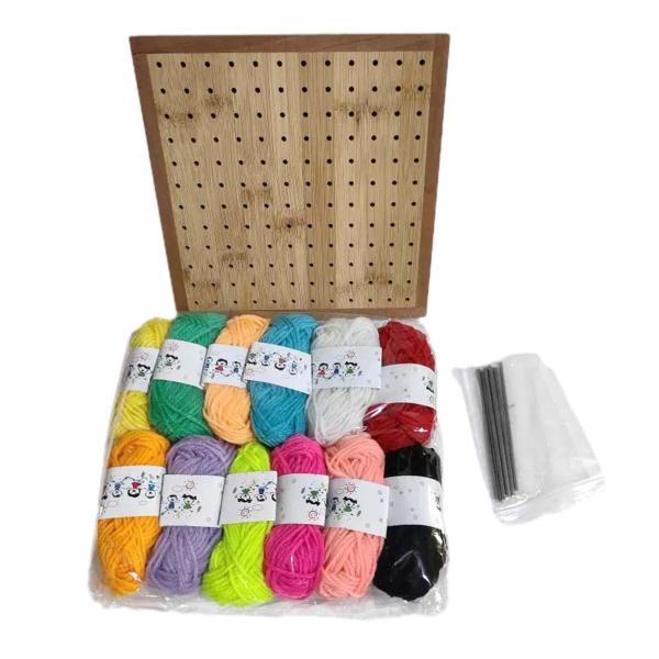 かぎ針編みのブロッキングボード かぎ針編みのブロッキング用ペグボード かぎ針編みプロジェクト用の木製...