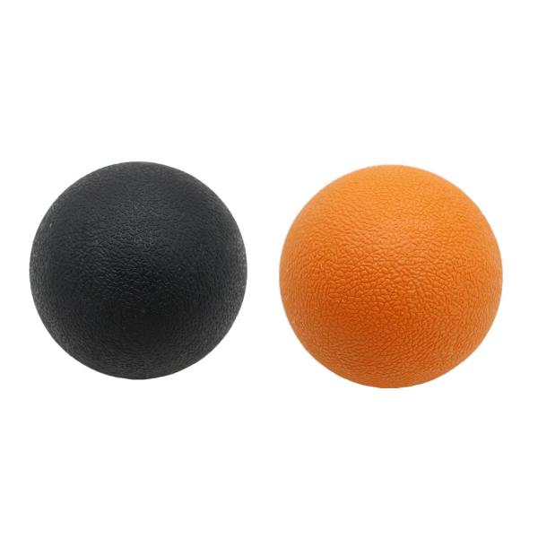2個 マッサージボール ラクロスボール 背部 トリガ ポイント マッサージ 多色選べる - オレンジ...