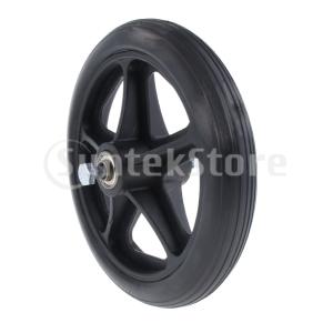 7 スムーズで柔軟な車椅子交換用前輪キャスターホイールブラック