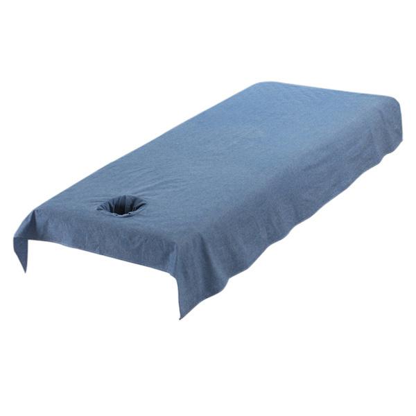 再利用可能な洗える綿鍼治療マッサージテーブルベッドパッドカバーダークブルー