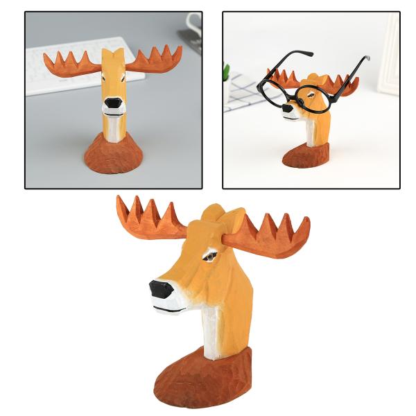 木製手作り眼鏡眼鏡ホルダー動物ディスプレイラック鹿