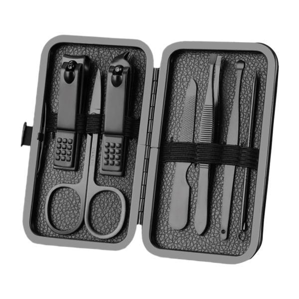 マニキュアネイルクリッパーセットネイルファイルシャープイヤーフィンガーネイル足指の爪7PCS