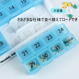 ピルケース 薬ケース 1ヶ月 管理 31日間 ...の詳細画像5