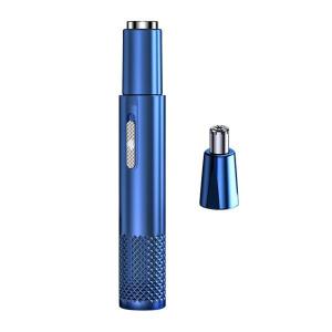 鼻毛と耳の毛のトリマークリッパーUSB充電電気フェイシャルクリーンブルー