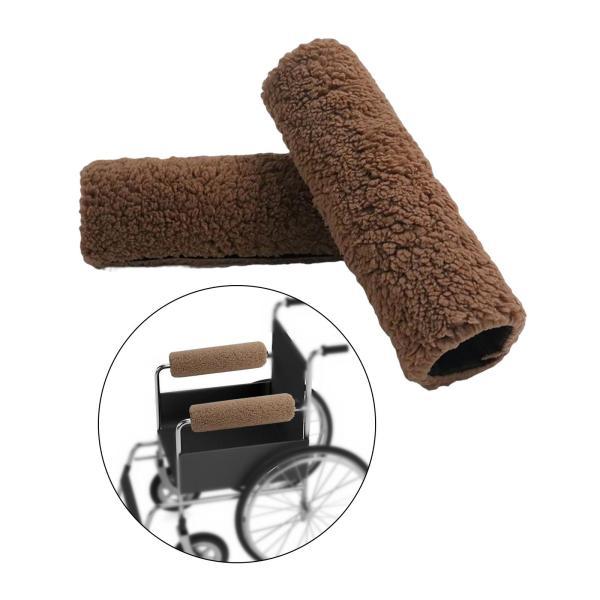 ユニバーサル保護用の2個の車椅子アームレストパッドは、圧力を軽減します ブラウン