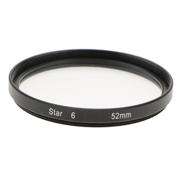 カメラレンズスターフィルター特殊効果キャノンニコンソニー用6点52mm