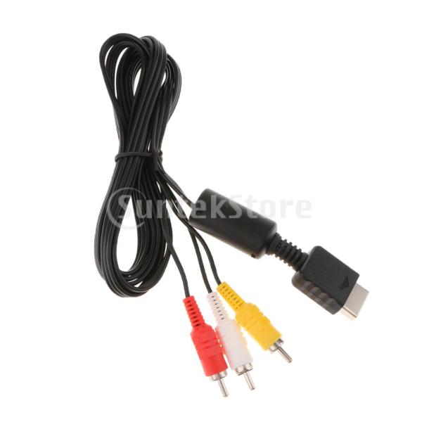ソニーPS2用 RCA AV コンポーネントケーブル ビデオ オーディオコード 1.8m