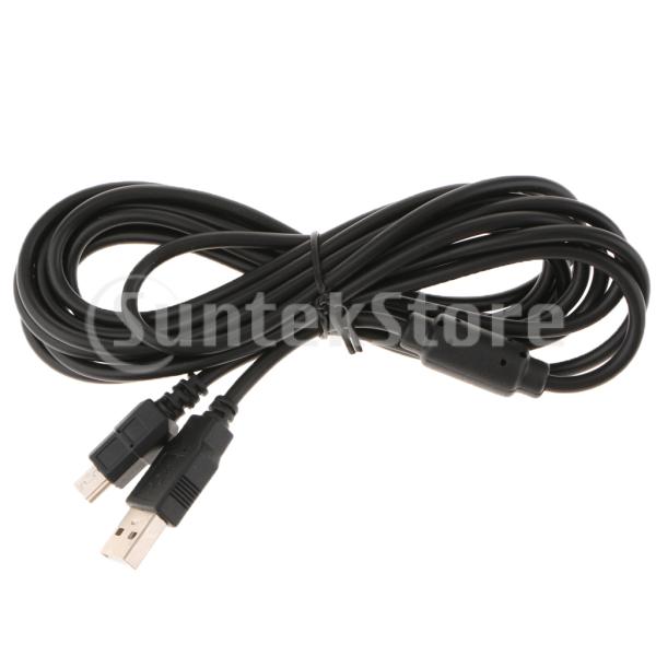 FLAMEER PS3コントローラ用 充電コード Uケーブル(3m) データ転送 延長ケーブル