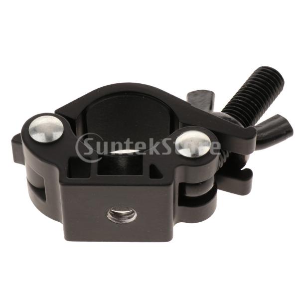 撮影レールクランプ シングルロッドクランプ スタジオライトスタンド用 30-35mmパイプ対応