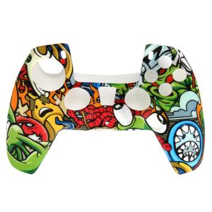 ソニーPS5パターン10用の柔らかくカラフルなシリコンスキン保護ケースカバー