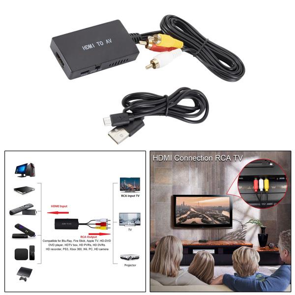 HDMIからAVへのコンバータービデオアダプターは、TV DVDHDTVボックス用のPALNTSCを...
