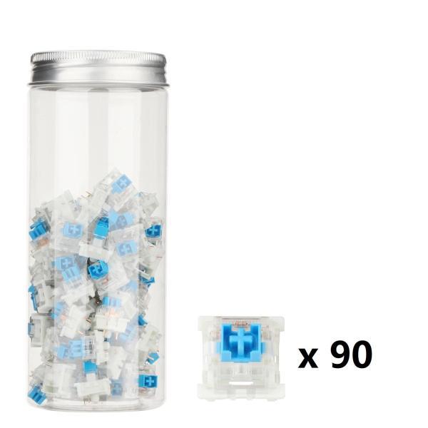 MXスイッチキーボード初心者のための3ピンメカニカルキーボードスイッチ軽量 - 防塵ブルー90