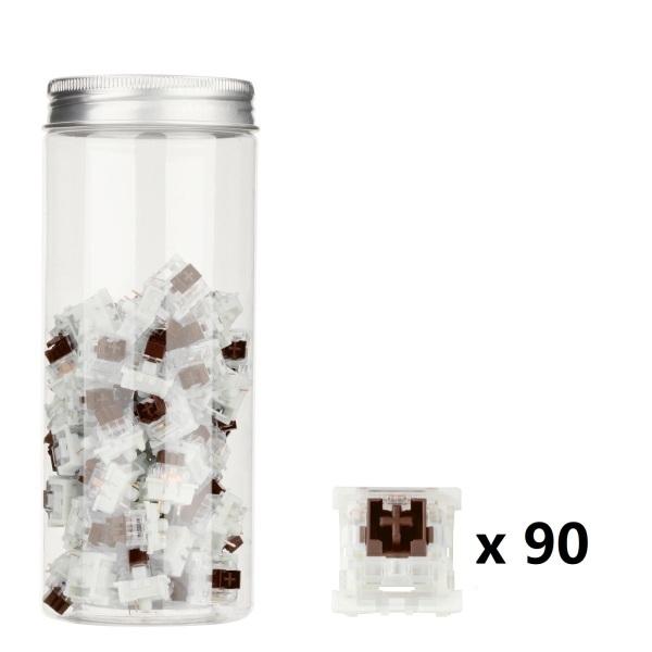 MXスイッチキーボード初心者のための3ピンメカニカルキーボードスイッチ軽量 - 防塵ブラウン90