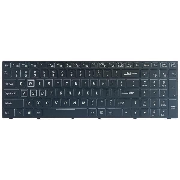 Clevo N850N950N857HK用のカラフルなバックライトノートパソコンのキーボードブラック...