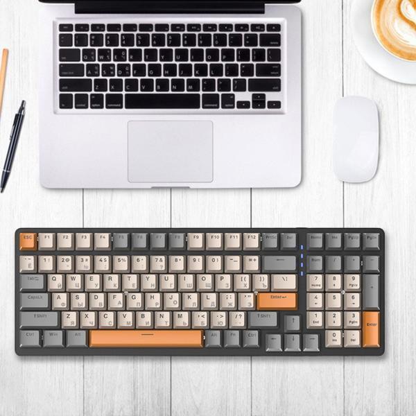 ロシア製メカニカル キーボード バックライト付き アンド プレイ タイプ C インターフェース PC...