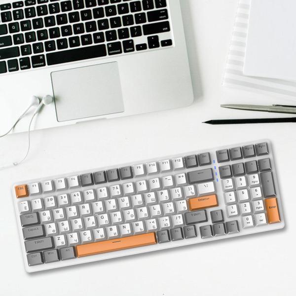 ロシア製メカニカル キーボード バックライト付き アンド プレイ タイプ C インターフェース PC...
