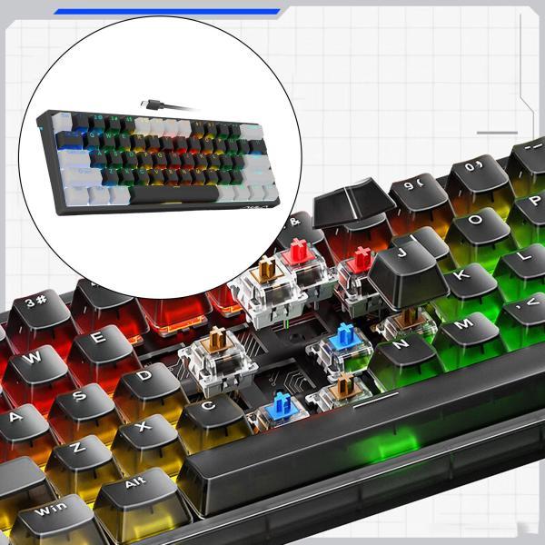 メカニカル ゲーミング キーボードは、ゲーマー デスクトップ用の 60% レイアウト ゲーミング キ...