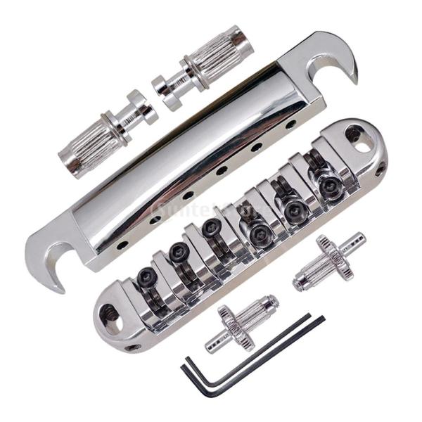 ローラー サドルブリッジ テールピース Les Paulエレクトリックギター用 楽器パーツ