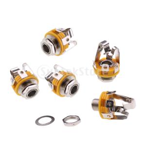 高品質 ギター ステレオ ジャックソケット 6.35mm 入力