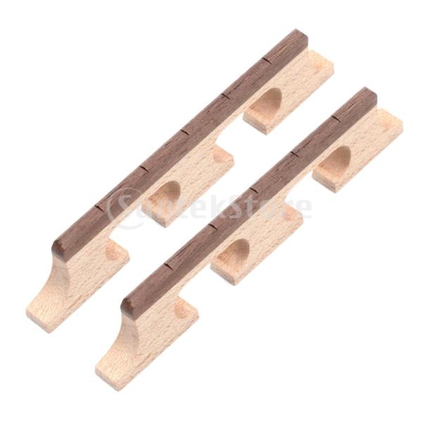 バンジョー交換部品用2本5弦バンジョーローズウッドブリッジ