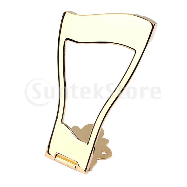 実用的なメタルホローボディジャズギターストリングテールピース.ゴールド