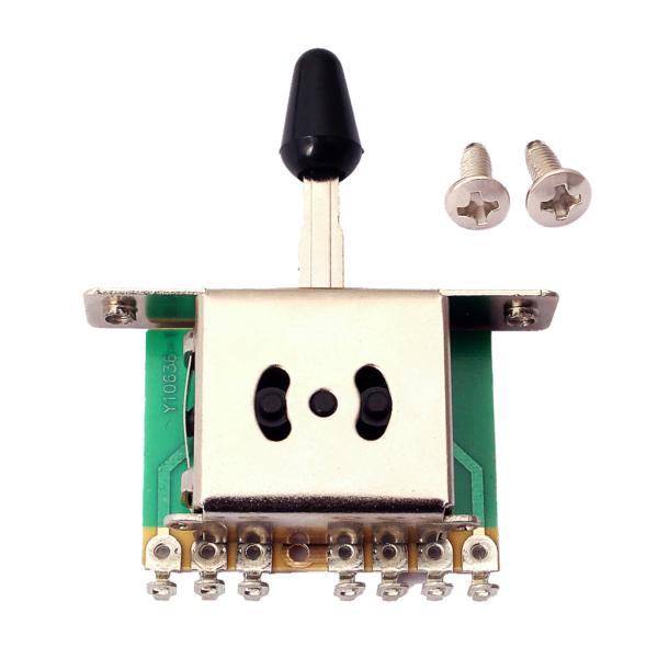 ST Electircギター用の黒チップ付き5ウェイピックアップセレクタースイッチ