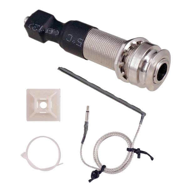 6.35mm ピエゾピックアップ フォーク/アコースティックギター用