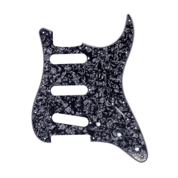 ギターピックガードスクラッチプレートピックアップF / SSSアメリカ/メキシコモダンブラックパール