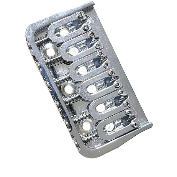 ギター 固定ブリッジ ギター テールピース 交換用 6弦ギター Accs シルバー