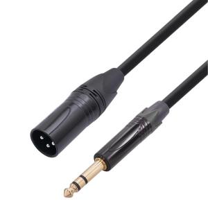 6.35 - XLR ケーブル TRS 6.3...の詳細画像1