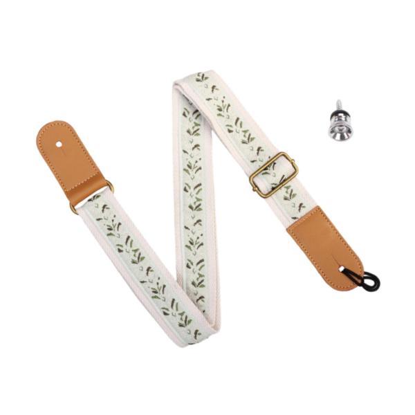 ウクレレストラップ ユニバーサルショルダーベルト 4弦楽器用 テナー/ソプラノ ベージュ