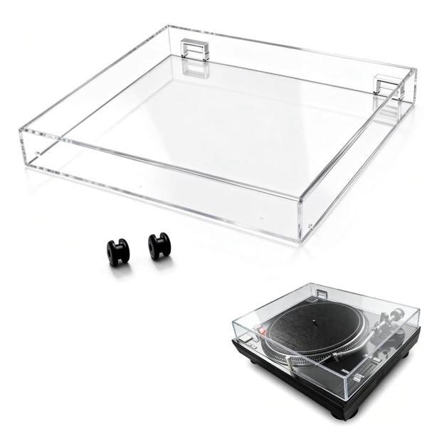 ターンテーブル用ダストカバー レコードプレーヤー保護蓋 アクリル製 プロフェッショナルアクセサリー ...