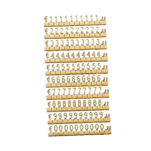 キューブ価格表示タグ衣料品店ベーカリーゴールデン用のモダンなプライスマーカーラベル